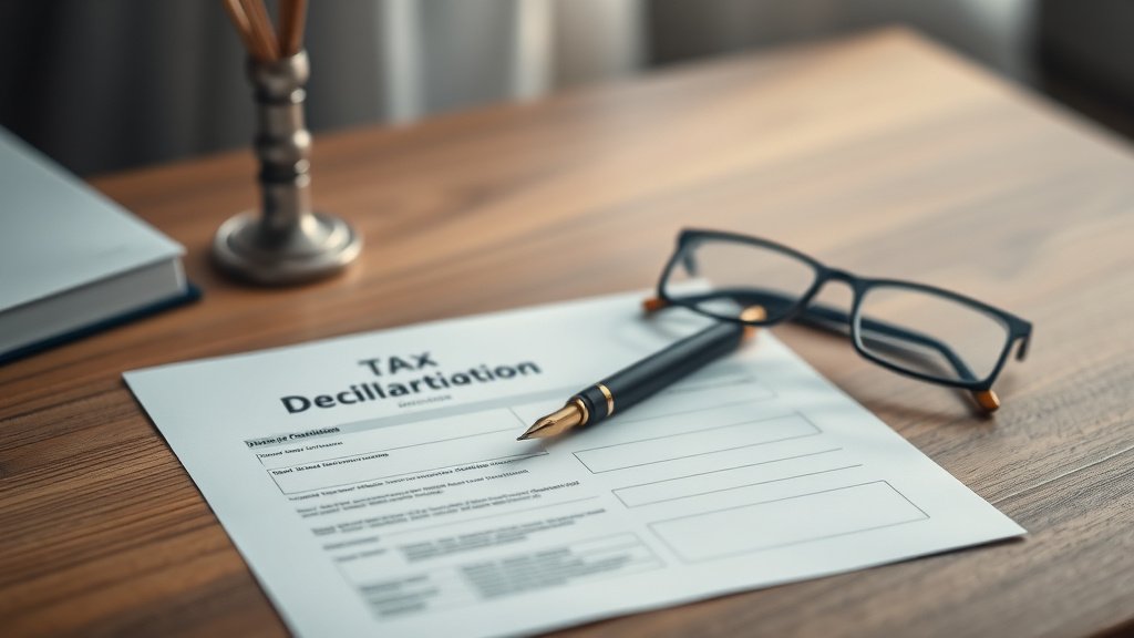 Illustration formulaire Cerfa 2042 declaration revenus bureau fiscal