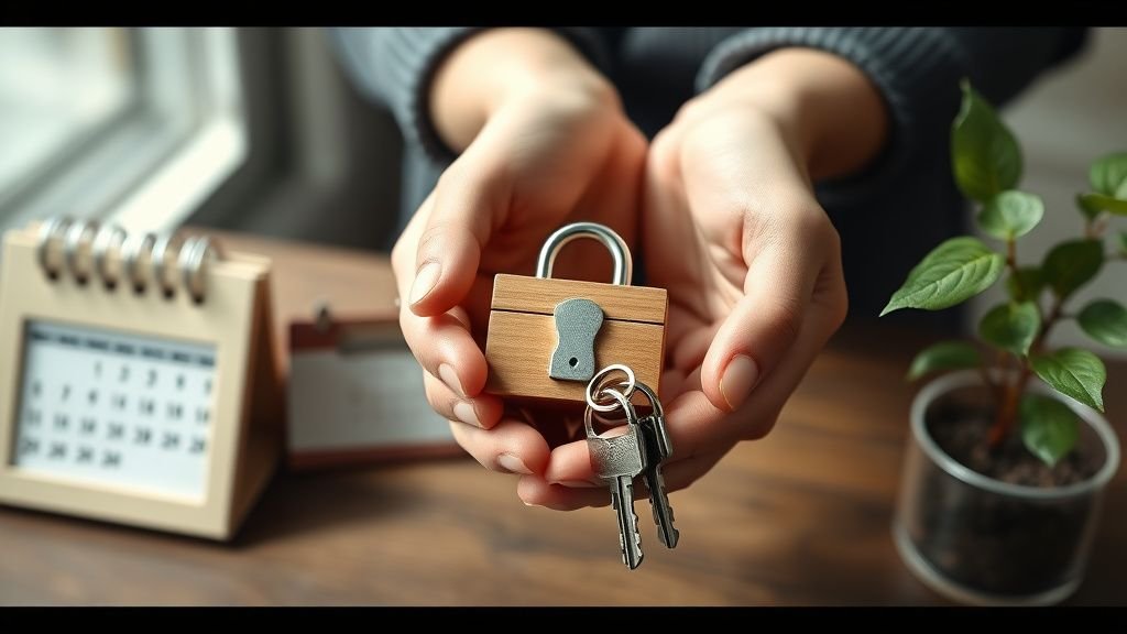 Mains tenant une boîte fermée et des clés, illustrant l’illiquidité d’un fonds de private equity