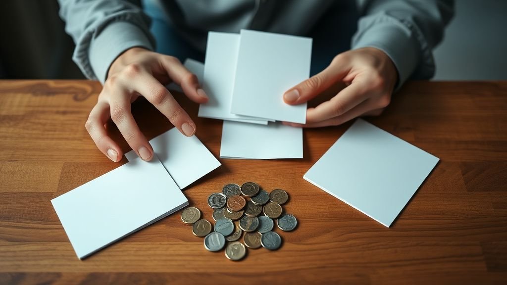 Mains disposant des éléments identiques sur une table en bois, pour illustrer la diversification et l’automatisation