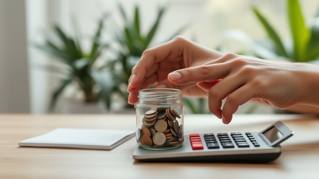 Mains déposant des pièces dans un bocal en verre pour illustrer l’investissement progressif