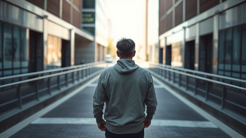 Personne face à deux chemins symbolisant un web ouvert et un web plus fermé